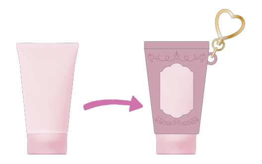 チャームコスメホルダー/チューブタイプ