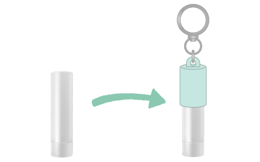 チャームコスメホルダー/キャップタイプ